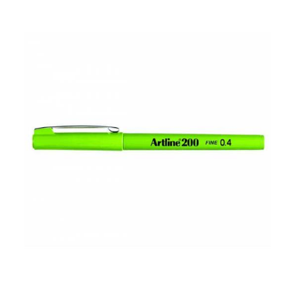 Artline Fineliner 0.4 MM Sarımsı Yeşil EK-200N (12 Adet) resmi