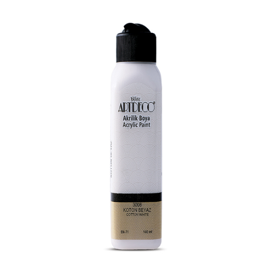 Artdeco Akrilik Boya 140 ML Koton Beyaz Y-070R-3008 resmi