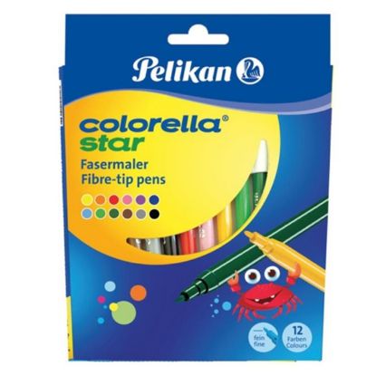Pelikan Keçeli Boya Kalemi Colorella Karton 12 Renk C302 resmi