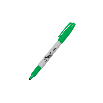 Sharpie Markör Permanent Fine Yuvarlak Uçlu Yeşil 1741834 (12 Adet) resmi