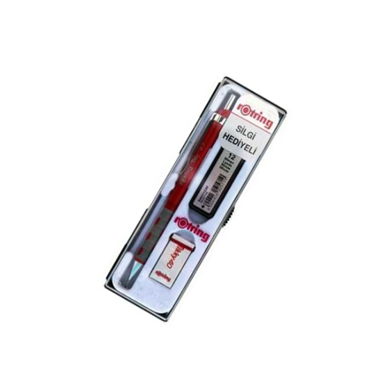 Rotring Okul Seti Versatil+Min Silgi Hediyeli 0.7 MM Kırmızı RO-KK07-07K resmi