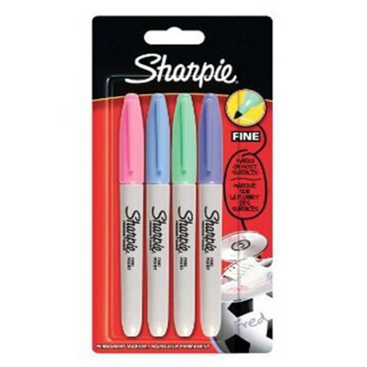 Sharpie Markör Permanent Fine Pastel Renkler 4 LÜ 2065402 resmi