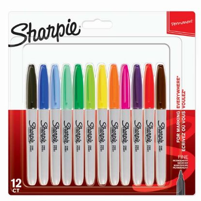 Sharpie Markör Permanent Fine Karışık Renk 12 Lİ 2065404 resmi