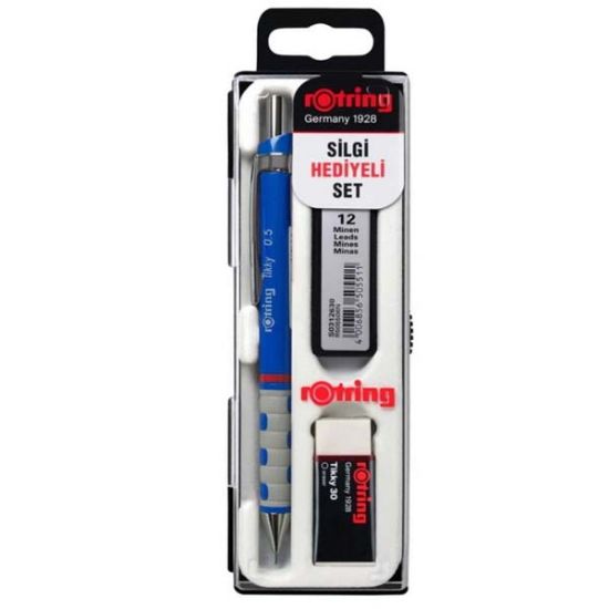 Rotring Okul Seti Versatil+Min Silgi Hediyeli 0.5 MM Mavi RO-KK07-05M resmi