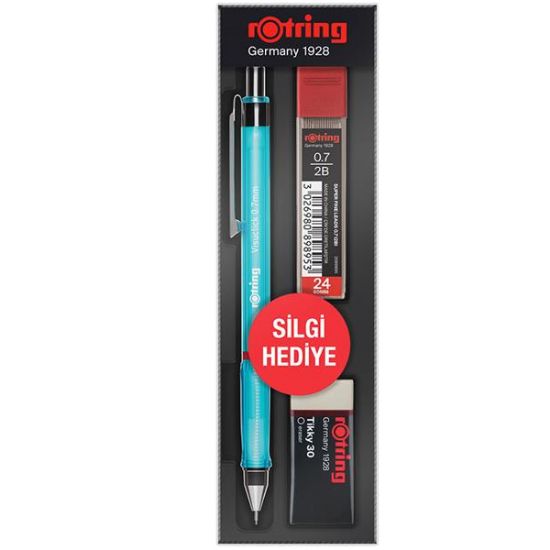 Rotring Okul Seti Visuclick Versatil/Min Silgi 0.7 MM Mavi RO-VK07 resmi