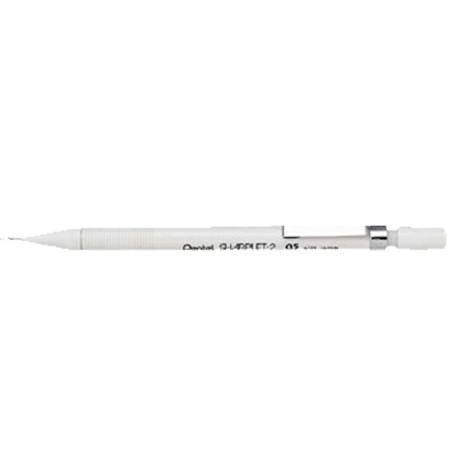 Pentel Versatil Kalem Plastik Gövdeli Sharplet 0.5 MM Beyaz A125-W (12 Adet) resmi