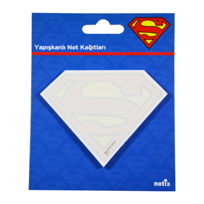 Notix Yapışkanlı Not Kağıdı Superman Şekilli 50 YP SM-Ş-FP resmi