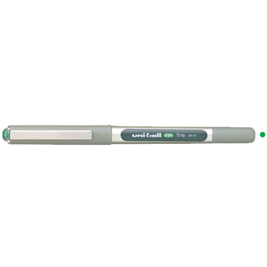 Uni-Ball Roller Kalem Eye Fine Bilye Uç 0.7 MM Yeşil UB-157 (12 Adet) resmi