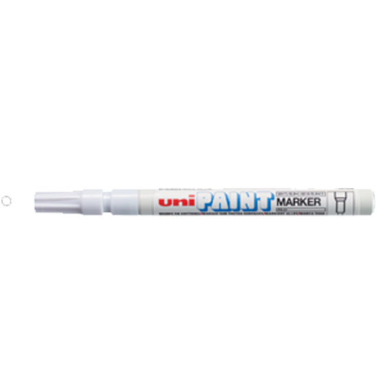 Uni-Ball Markör Boyama Paınt Marker 0.8-1.2 MM Beyaz PX-21 (12 Adet) resmi