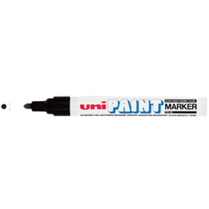 Uni-Ball Markör Boyama Paınt Marker 2.2-2.8 MM Siyah PX-20 (12 Adet) resmi