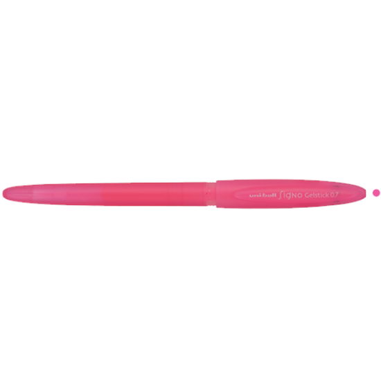 Uni-Ball Roller Kalem Signo Gelstick Jel Bilye Uç 0.7 MM Fosforlu Pembe UM-170 (12 Adet) resmi