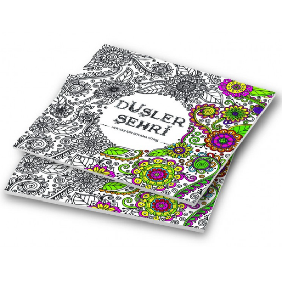 4E Boyama Kitabı Düşler Şehri Her Yaş İçin Karatay Yayınevi resmi