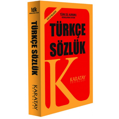 4E Sözlük Türkçe Plastik Kapak 1.Hamur Sarı Karatay Yayınevi resmi