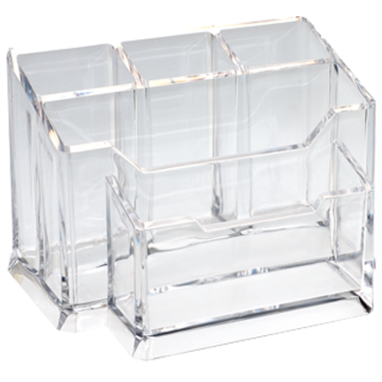 Ops Masa Seti Kalemlik-Organizer Şeffaf KLM 201 resmi