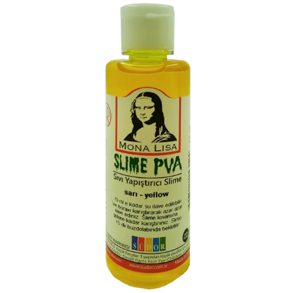 Mona Lisa Sıvı Yapıştırıcı Slime 70 ML Sarı SL01-2 (12 Adet) resmi