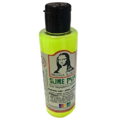 Mona Lisa Sıvı Yapıştırıcı Slime 70 ML Fosforlu Sarı SL01-11 (12 Adet) resmi