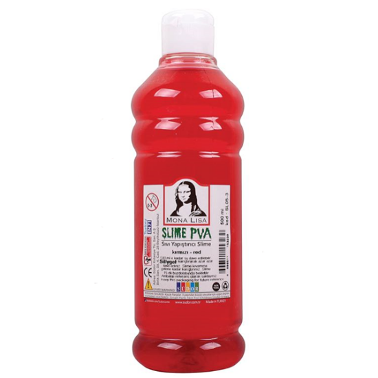 Mona Lisa Sıvı Yapıştırıcı Slime 500 ML Kırmızı SL05-3 resmi