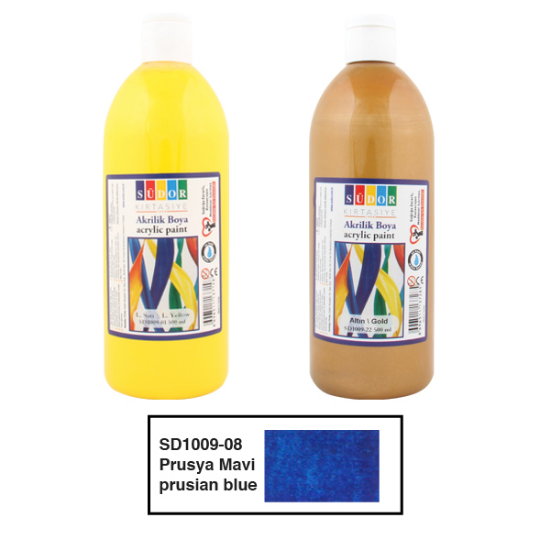 Südor Akrilik Boya 500 ML Mavi SD1009-08 resmi