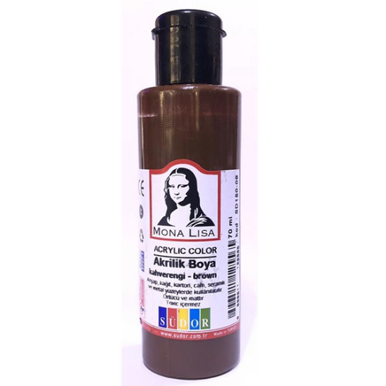 Mona Lisa Akrilik Boya 70 ML Kahverengi SD150-08 (12 Adet) resmi