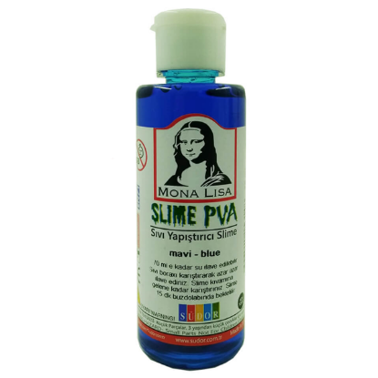 Mona Lisa Sıvı Yapıştırıcı Slime 70 ML Mavi SL01-4 (12 Adet) resmi