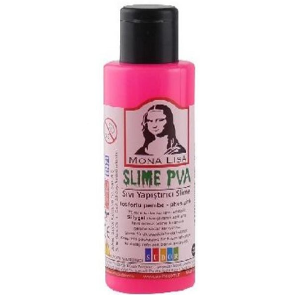 Mona Lisa Sıvı Yapıştırıcı Slime 70 ML Fosforlu Pembe SL01-12 (12 Adet) resmi