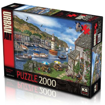 Ks Games Puzzle The Village Harbour Dominic Davis 11386 resmi