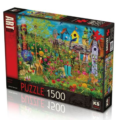 Ks Games Puzzle 1500 Parça Summer Garden 22009 resmi