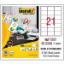 Ekstrafix Laser Etiket 100 YP 63.5x38.1 Laser-Copy-Inkjet FİX-5021 resmi
