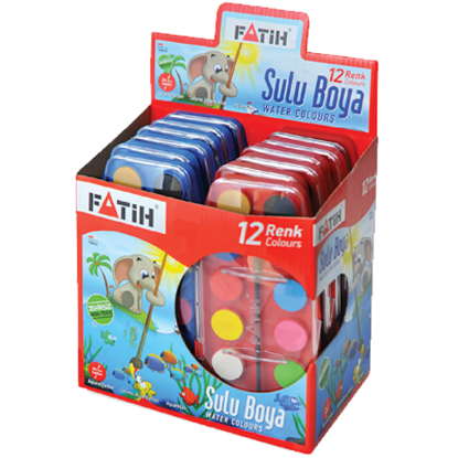 Fatih Sulu Boya 12 Renk 24 ML F-12 resmi