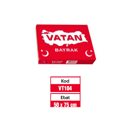 Vatan Türk Bayrağı 50x75 VT104 resmi
