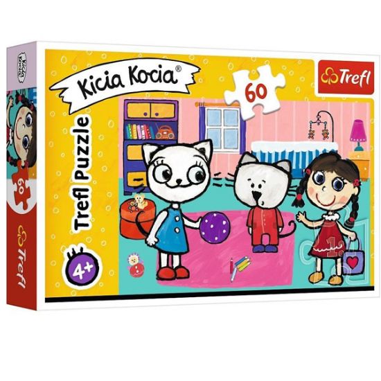 Trefl Puzzle 60 Parça Kıttykıt Wıth Frıends Kicia Kocia (33x22 Cm)17343 resmi