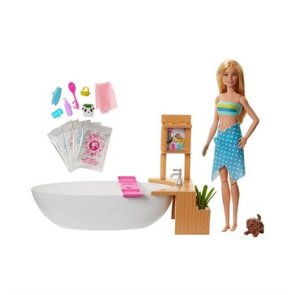 Barbie Wellness Barbie Nin Spa Günü Oyun Seti GJN32 resmi