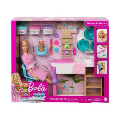 Barbie Wellness Yüz Bakımı Yapıyor Oyun Seti GJR84 resmi
