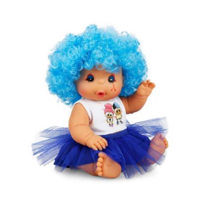 Sunman Afro Kıvırcık Renkli Saçlı Bebek 23 Cm 20040 resmi