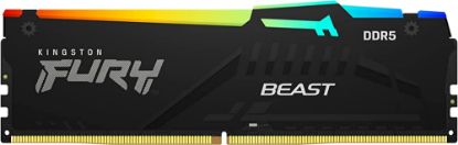 Kingston Fury Beast RGB 8 GB 6000 MHz DDR5 CL40 KF560C40BBA/8 RGB Pc Ram resmi