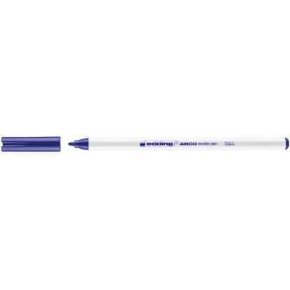 Edding T-Shırt Kalemi Yuvarlak Uçlu 1 MM Mavi 4600 (10 Adet) resmi