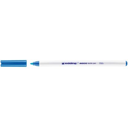 Edding T-Shırt Kalemi Yuvarlak Uçlu 1 MM Açık Mavi 4600 (10 Adet) resmi