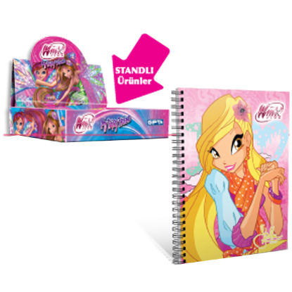 Gıpta Defter Karton Kapak A6 Winx Club ( 36 Lı Stand ) 3120 (36 Adet) resmi