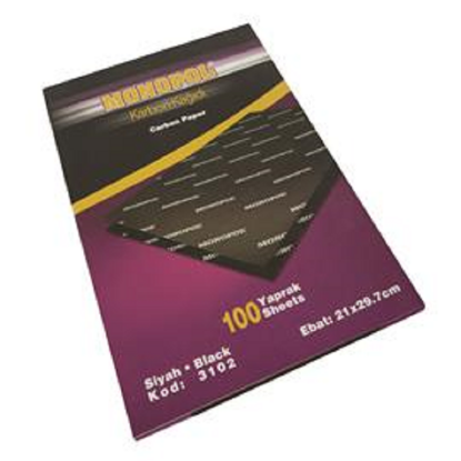 Monopol Karbon Kağıdı 100 LÜ A4 Siyah 3102 (100 Adet) resmi