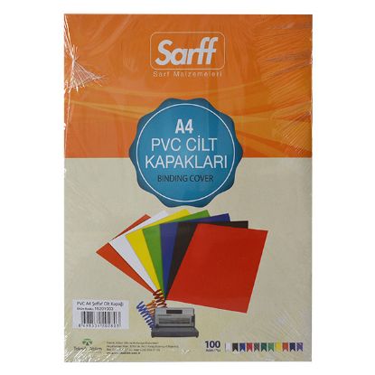 Sarff Cilt Kapağı Plastik Opak A4 160 MIC Şeffaf 15201003 (100 Adet) resmi
