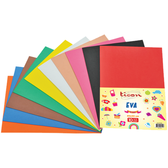 Ticon Eva Düz 2 MM A4 Renk 79168 (10 Adet) resmi