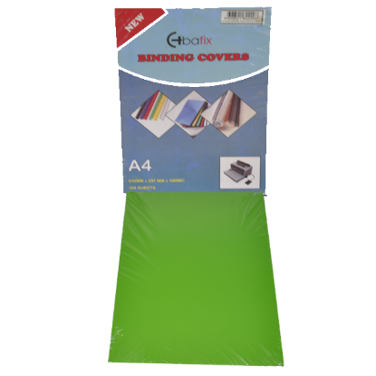 Bafix Cilt Kapağı Plastik Opak A4 160 MIC Yeşil (100 Adet) resmi