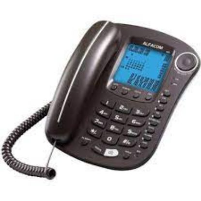 ALFACOM 460 Siyah Ekranlı Arayan Numarayı Gösteren Kablolu Telefon resmi