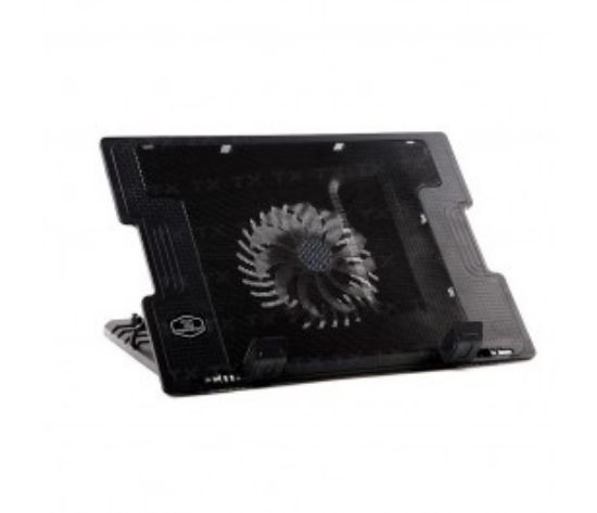 TX ErgoStand 14cm LED FAN'lı 5 x Yükseklik Ayarlı, 2 x USB 9"-17" Notebook Soğutucu ve Stand resmi