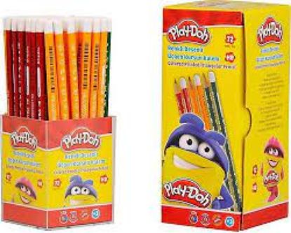 Play-Doh Kurşun Kalem Renkli Üçgen 72 Li Stand PLAY-KK006 (72 Adet) resmi