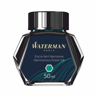 Waterman Dolma Kalem Mürekkebi Cam Şişede 50 ML Yeşil S0110770 resmi