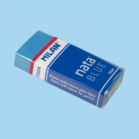 Milan Sınav Silgisi Nata Mavi Yumuşak Mavi 24 LÜ 7024B resmi