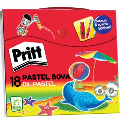 Pritt Pastel Boya Çantalı 18 Renk 1048063 resmi