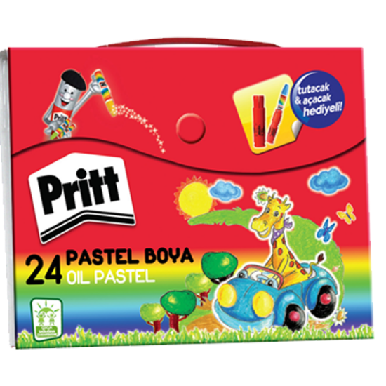 Pritt Pastel Boya Çantalı 24 Renk 1048064 resmi