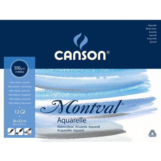 Canson Montval Sulu Boya Blok Pad Canmontv 12 Syf 24x32 300 GR resmi